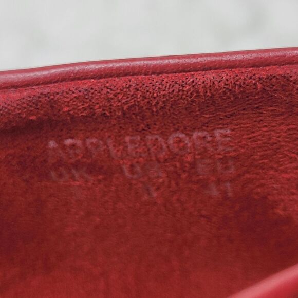 Hotter Appledore Comfort Concept Ballet Shoes Size 9 Red Leather Shoes - Picture 8 of 11